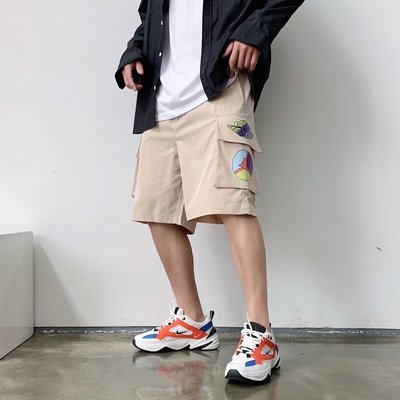 【熱賣精選】Air Jordan AJ 喬丹 三色大口袋工裝梭織短褲 百搭工裝男款-LK29105