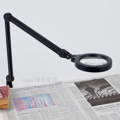 【Alex】【含稅附發票】Suii 台灣製 SY108 LED 放大鏡檯燈 金屬燈罩 可調亮度閱讀輔助3D (1.75)