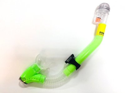 【乾式呼吸管】出清價 -綠色 乾式快扣防浪矽膠呼吸管 ㊣台灣製造 可排水 另售面鏡蛙鞋救生衣