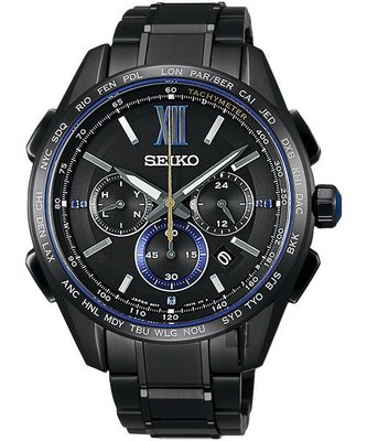 SEIKO精工 Brightz 135週年限量鈦計時太陽能電波腕錶(SAGA227J) 8B92-0AR0SD