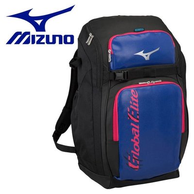 ☆現貨屋☆ Mizuno 美津濃 Global Elite 棒球裝備袋 個人後背袋 1FJD280192 黑x藍
