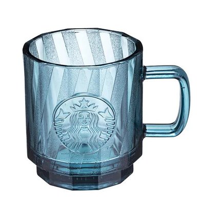 星巴克 靛藍女神斜紋玻璃杯 Starbucks 2022/09/14上市