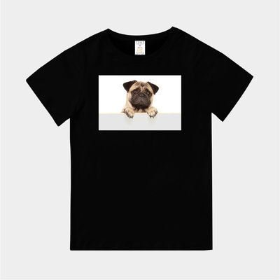 T365 MIT 親子 童裝 情侶 T恤 T-shirt 短T 狗 DOG 汪星人 Pug 巴哥 巴哥犬 毛孩 毛小孩
