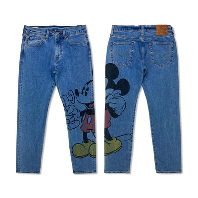 [稀有品] Levi's x Disney 迪士尼米老鼠Mickey Mouse聯名款 直筒牛仔褲 31腰