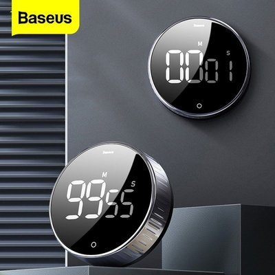 汽配~Baseus LED Digital Kitchen Timer For Cooking Shower Stu 5lr8