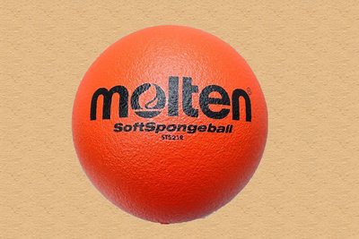 每日出貨 MOLTEN 免充氣 軟式 安全球 美式 躲避球 低彈跳 足球 發泡 排球 發泡球 泡棉球 STS21R 紅色