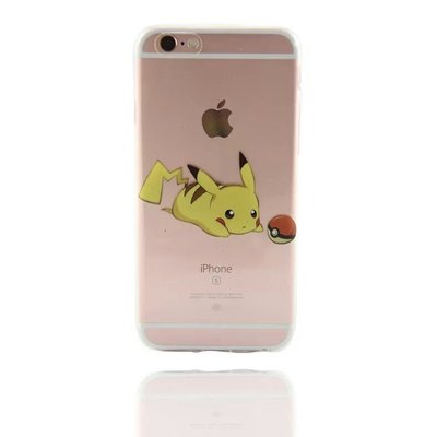 (現貨)蘋果 皮卡丘 寶可夢 手機殼 透明 軟殼 神奇寶貝 iPhone6S SE 5S plus i6 TPU 可愛