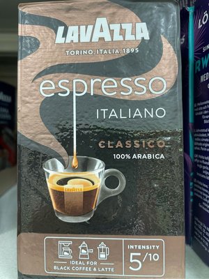 2/14前 義大利 LAVAZZA 黑牌 義式濃縮咖啡粉 250g (1885)最新到期日2024/4/30
