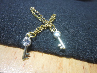 RU1休閒部門 mini模型1/6鑰匙形款鑽石項鍊一條