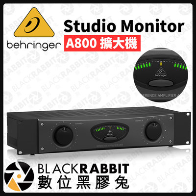 數位黑膠兔【 Behringer Studio Monitor A800 擴大機 】 喇叭 擴大機 劇院 音響 長條喇叭