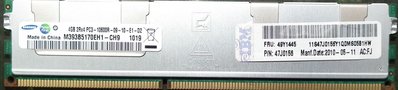 SAMSUNG REG ECC DDR3-1333 4G 2Rx4 PC3-10600R伺服器記憶體4GB三星IBM