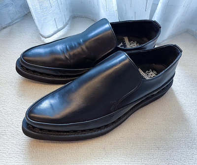 (正品) Y's山本耀司真皮黑色尖頭鞋 厚底鞋 皮鞋子 6號 Yohji Yamamoto 百貨購入 YS