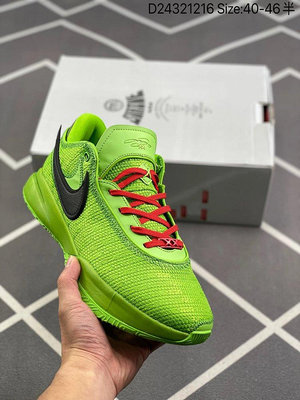 耐吉/Nike Lebron 20 詹姆斯LBJ20代戰靴 綠色 室內實戰低幫運動
