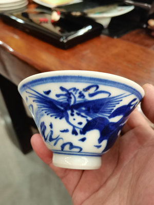 【二手】日本 清水燒 茶盞 應該是名匠之作 昭和早期24860【李掌櫃】古玩 收藏 古董