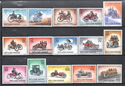 【流動郵幣世界】聖馬利諾1962年老爺車郵票