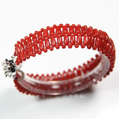 🍁頂級珍藏紅珊瑚手鍊點綴一份情✌️珍藏一段愛的紅珊瑚  天磨GTX 33 紅珊瑚桶珠+圓珠編織手鍊
