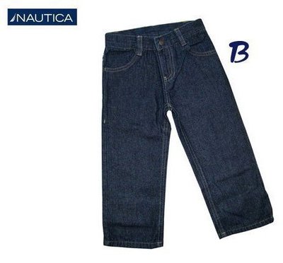 全新正品NAUTICA高質感牛仔長褲，4-6歲適穿，特價288元-A094