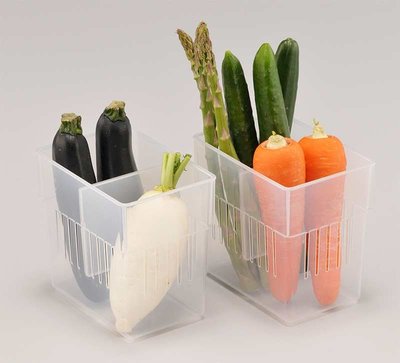 [霜兔小舖]日本代購 日本製  INOMATA  冰箱專用 小的  蔬果收納盒 食物收納盒