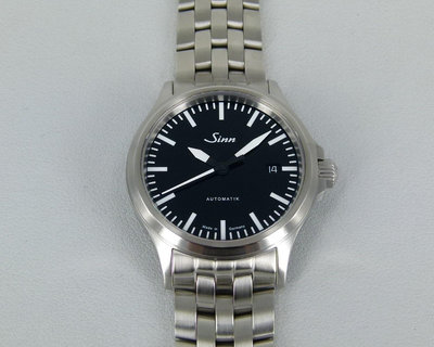 【時間迴廊】Sinn辛恩錶(38.5mm_)556系列-大三針自動上鍊機械腕錶(盒單全)