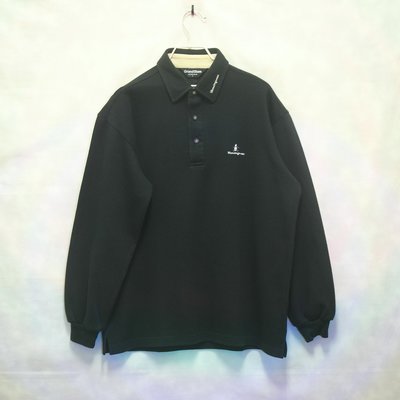 Munsingwear 企鵝牌 Polo衫 長袖 黑 電繡logo 極稀有 日本製 老品 復古 古著 Vintage