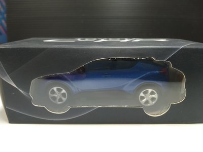 TOYOTA C-HR 金屬模型車 Led 迴力車(藍)