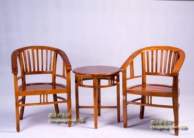 【設計私生活】柚木實木房間桌椅組、洽談桌椅(部份地區免運費)234