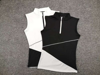 100原廠％Titleist高爾夫 golf球服裝女裝無袖t恤速干透氣戶外運動上衣短袖golf修身衣服