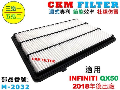 【CKM】INFINITI QX50 18年後出廠 超越 原廠 正廠 空氣濾芯 引擎濾網 空氣濾網 空氣芯 空氣濾蕊
