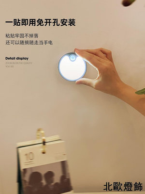 智能感應燈創意小夜燈led聲光控充電家用衣柜過道樓梯免布線燈具