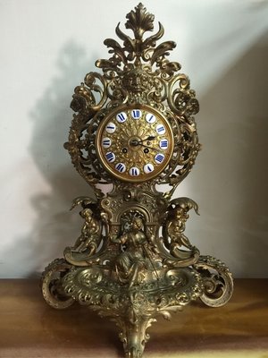 法國 巴洛克式 銅質 古董鐘 / 古董座鐘