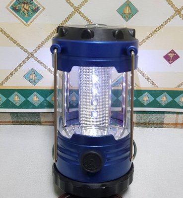 多功能LED燈 手電筒 可掛可提 可調亮度 內建羅盤 露營 登山 夜釣 停電照明 耐用10萬小時 藍色 ENPERUR