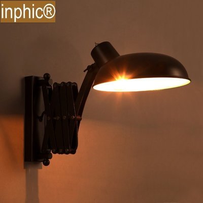 INPHIC-美式鄉村 Loft可伸縮壁燈個性創意工業風餐廳復古壁燈
