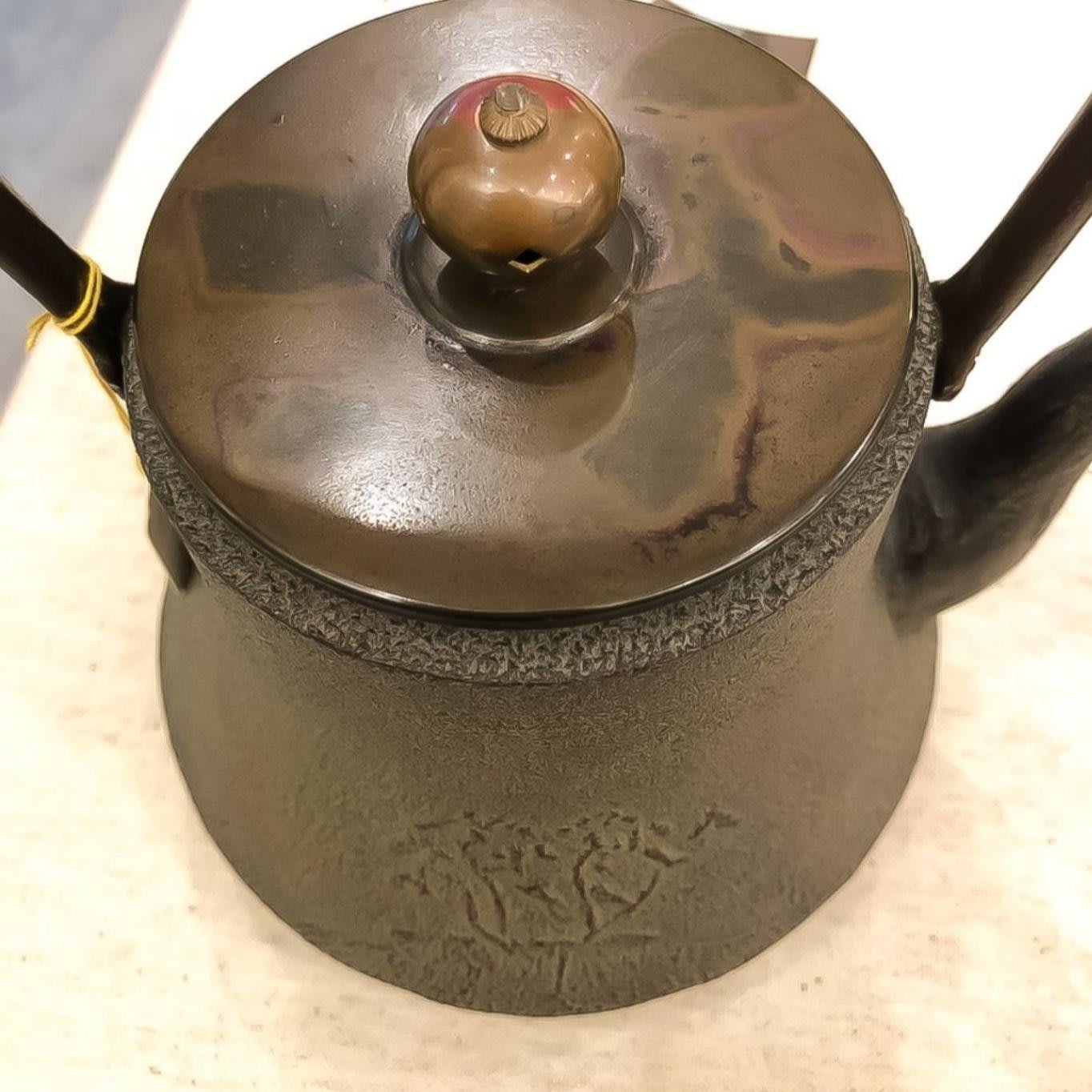 清光堂日本名釜師「佐藤清光」收藏增值級純手工打造「厚銅蓋」鐵壺 