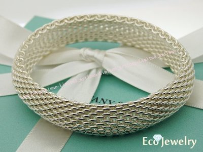 《Eco-jewelry》【Tiffany&amp;Co】經典 寬版鍊帶手環 純銀925手環~專櫃真品 已送洗