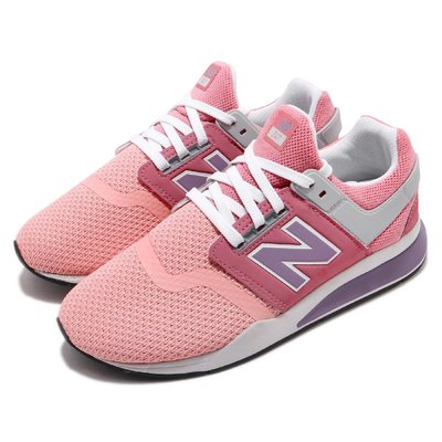 【AYW】NEW BALANCE 247 粉紫色 拼接 輕量 網布 襪套 休閒鞋 運動鞋 慢跑鞋 跑步鞋 23.5cm