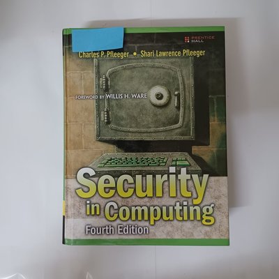 《Security in Computing 精裝本》4/e, ISBN:9780132390774