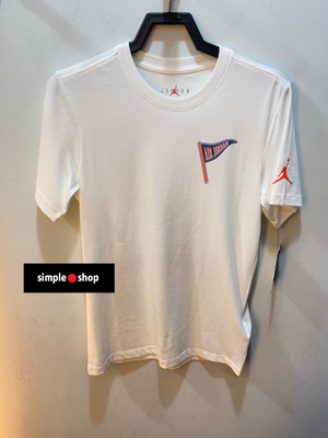 【Simple Shop】NIKE JORDAN 字母 塗鴉 運動短袖 喬丹 短袖 白色 男款 CV3410-100