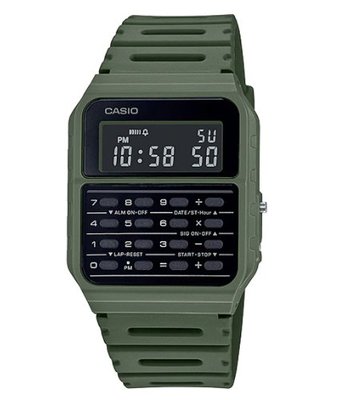 【天龜 】CASIO 復古計算機電子錶  CA-53WF-3B