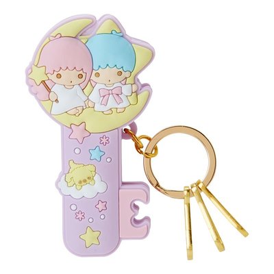 (現貨在台)日本正品Sanrio三麗鷗 鑰匙圈 掛飾 鑰匙吊飾 固定夾子 矽膠夾式 掛飾 造型 kikilala雙子星款