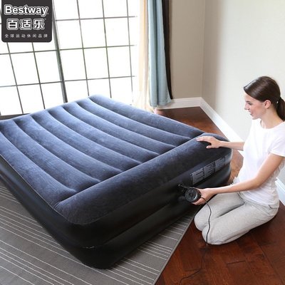 現貨熱銷-Bestway 百適樂充氣床 雙人家用充氣床墊 雙層加高加厚便攜氣墊床