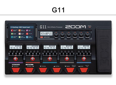 [魔立樂器] 大降價ZOOM G11旗艦型吉他綜合效果器 全彩觸碰式螢幕 LOOPER 錄音界面 鼓機公司貨保固18個月