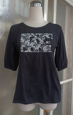 義大利品牌Max Mara~SPORTMAX 刺繡LOGO T恤
