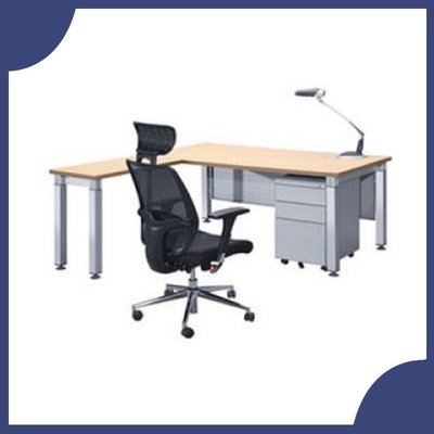 辦公家具 CKA-1788S+CKA-9045S+A-40S 水波紋 主管桌 辦公桌 書桌 桌子