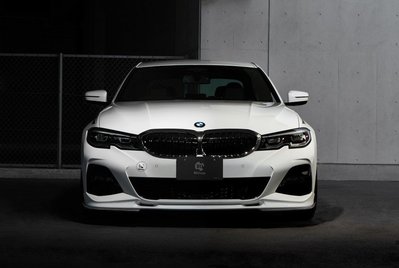 【天翊國際】BMW G20 G21 3D款 抽真空 碳纖維 前下巴