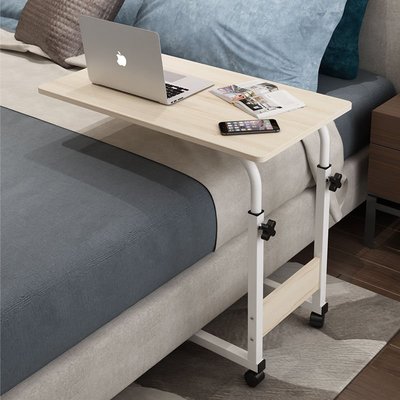 現貨 電腦桌懶人床邊桌臺式家用簡約書桌宿舍簡易床上小桌子可移動升降 Rian簡約