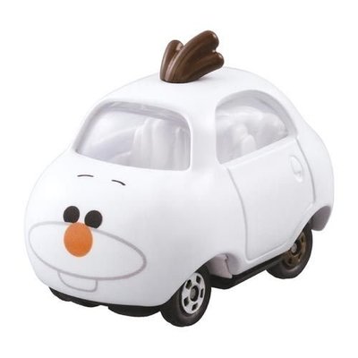 花見雜貨~日本進口全新正版迪士尼tsumtsum冰雪奇緣雪寶造型小車模型車TOMY小汽車玩具車擺飾