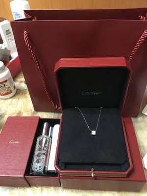 已讓藏～台灣專櫃真品Cartier 白18k金 1.1克拉 鑽石 項鍊