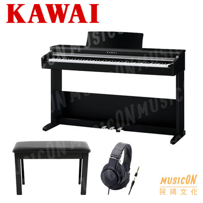 【民揚樂器】KAWAI KDP75 數位鋼琴 88鍵 電鋼琴 滑蓋式 浮雕黑 贈琴椅 耳罩式耳機
