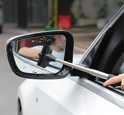 伸縮汽車後照鏡雨刮器 超長伸縮 刮水器 可伸縮雨刷 擦窗器 玻璃刮 刮水刀