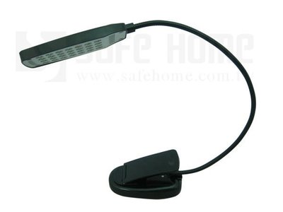 【Safehome】USB 28顆 LED 夾燈、檯燈，可塑性彎曲調整角度，有開關不需插拔，可裝電池 UL2801